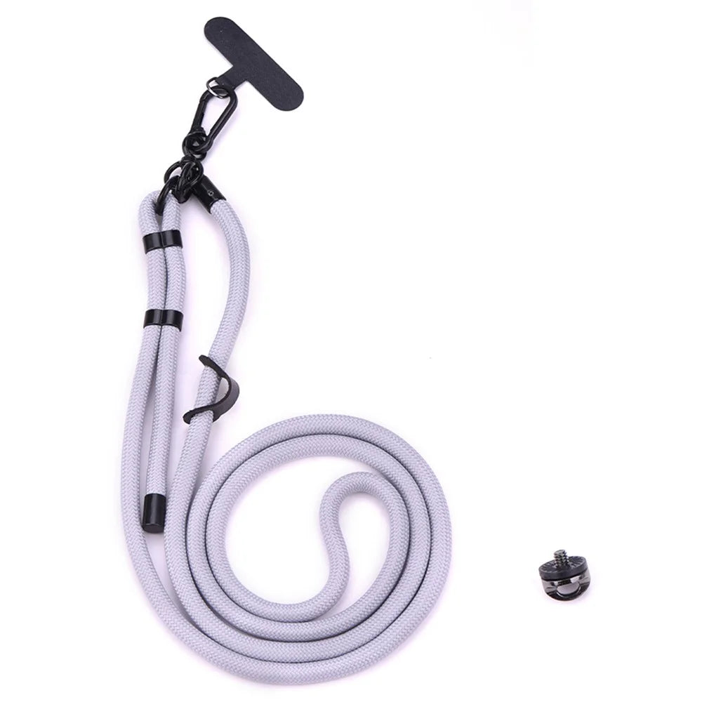 BRDRC For DJI Osmo Pocket 3 Camera Lanyard Polyester Adjustable Crossbody Strap - Grey - 1