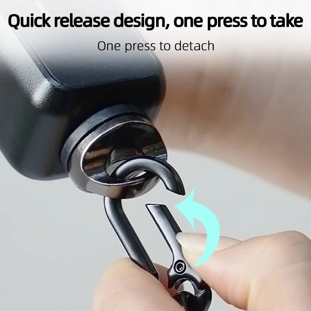 BRDRC For DJI Osmo Pocket 3 Camera Lanyard Polyester Adjustable Crossbody Strap - Grey - 4