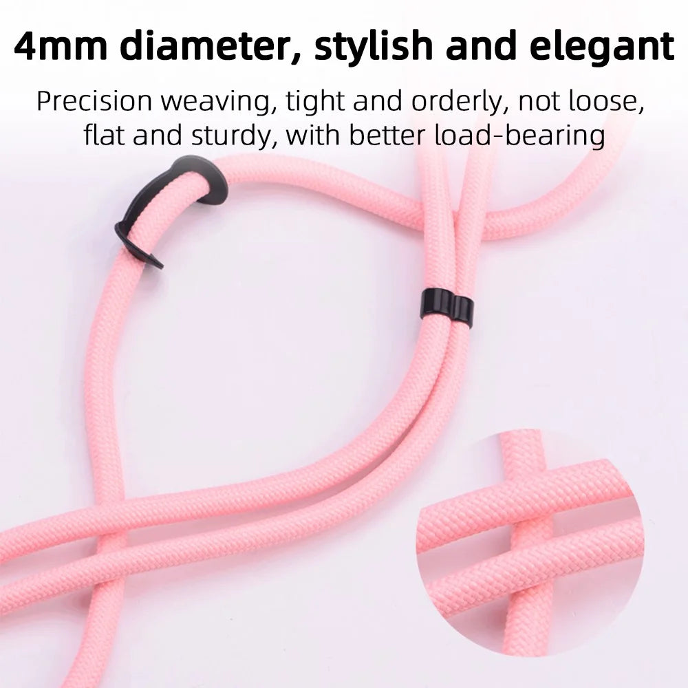 BRDRC For DJI Osmo Pocket 3 Camera Lanyard Polyester Adjustable Crossbody Strap - Grey - 7