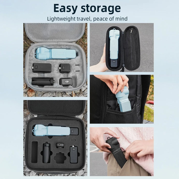 BRDRC For DJI Osmo Pocket 3 Gimbal Lens Screen Protective Cover ABS + PC Case - Blue - 7