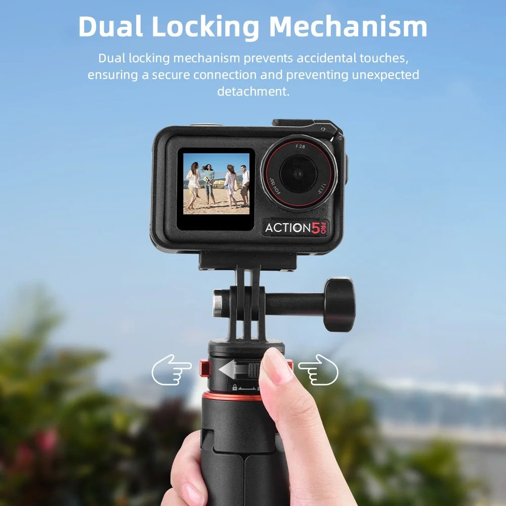 FLYMILE 163cm Magnetic Tripod Quick Release Extended Pole for Action Cameras - 6