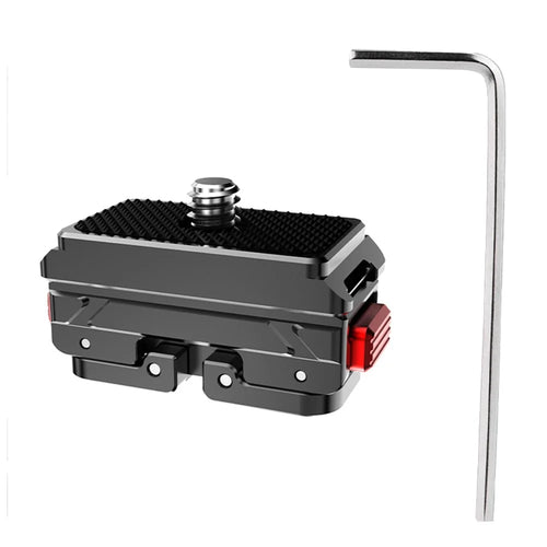FLYMILE Metal Mount Kit for Insta360 Ace / Ace Pro / Ace Pro 2 / X4 / X3 / X2 Quick Release Adapter Base - 1