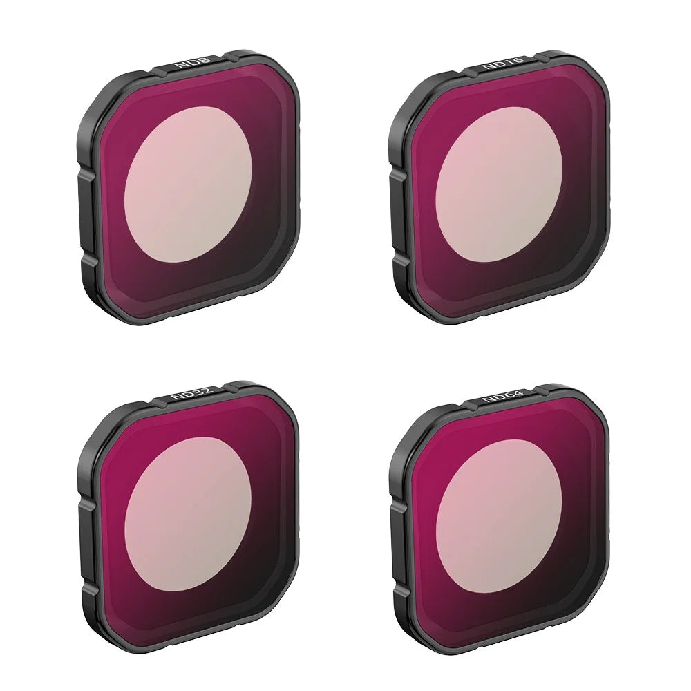 FLYMILE 4Pcs Filter Set for Insta360 Ace Pro 2 ND8 / 16 / 32 / 64 Optical Glass Filters - 1