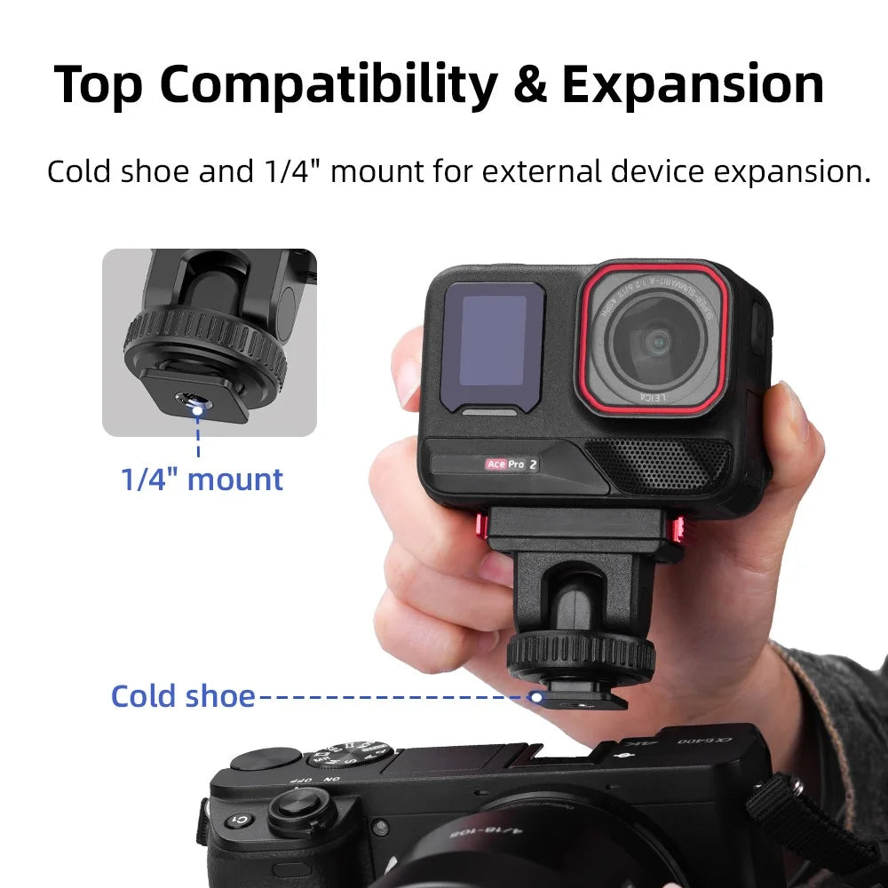 FLYMILE Magnetic Base for Insta360 Ace Pro 2 / Ace Pro / Ace Quick Release Adapter Mount - 7