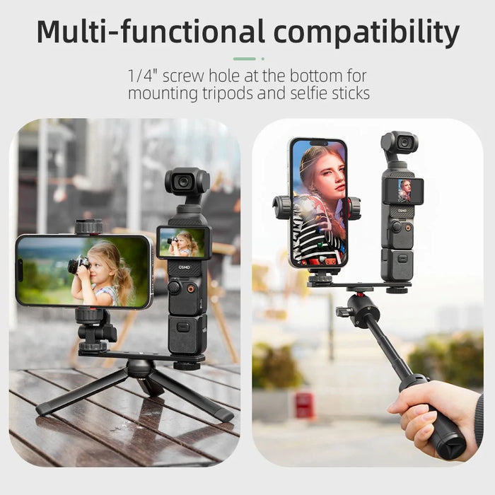 BRDRC For DJI Osmo Pocket 3 Phone Holder Mount Set with Expandable Board - 5