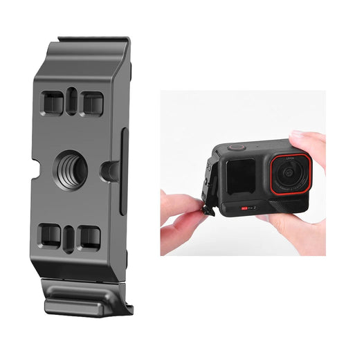 FLYMILE For Insta360 Ace Pro 2 Quick Release Battery Cover Aluminum Alloy Magnetic Camera Battery Lid - 1