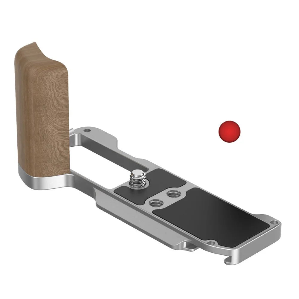 FLYMILE For Fujifilm X-M5 L-Shaped Grip Quick Release Plate Camera Bracket - Brown - 1