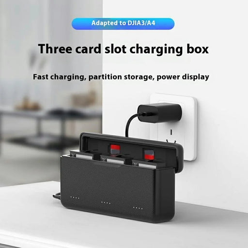 TELESIN S0-BCG-02-TDJ DJI Fast Charging Box For Osmo Action 5 Pro / Action 4 / Action 3 , Battery Charging Case with TF Card Storage - 2