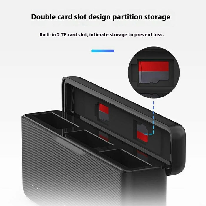TELESIN S0-BCG-02-TDJ DJI Fast Charging Box For Osmo Action 5 Pro / Action 4 / Action 3 , Battery Charging Case with TF Card Storage - 4