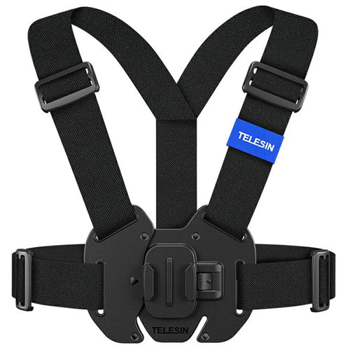 TELESIN GP-UCS-001 Chest Mount Strap for GoPro Hero 13 / Insta360 Ace Pro 2 Quick Release Phone Mount Vest-Style Strap Harness - 1