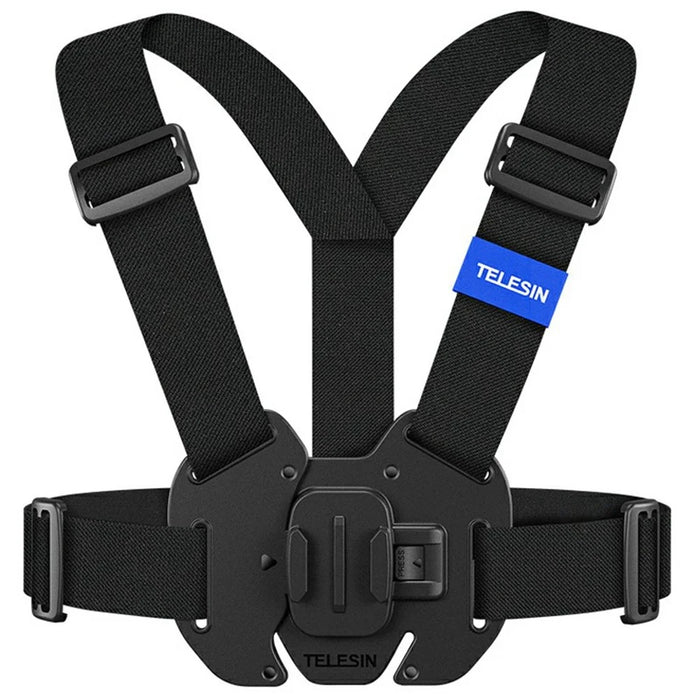 TELESIN GP-UCS-001 Chest Mount Strap for GoPro Hero 13 / Insta360 Ace Pro 2 Quick Release Phone Mount Vest-Style Strap Harness - 1