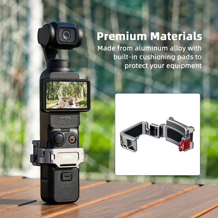 BRDRC For DJI Osmo Pocket 3 Quick Release Expansion Frame Aluminum Alloy Mount Action Camera Accessories - 7