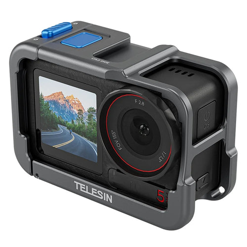 TELESIN S6-FMS-13-TDJ Metal Cage for DJI Osmo Action 5 Pro  /  4  /  3 Aluminum Alloy Frame Sports Camera Protective Housing - 1