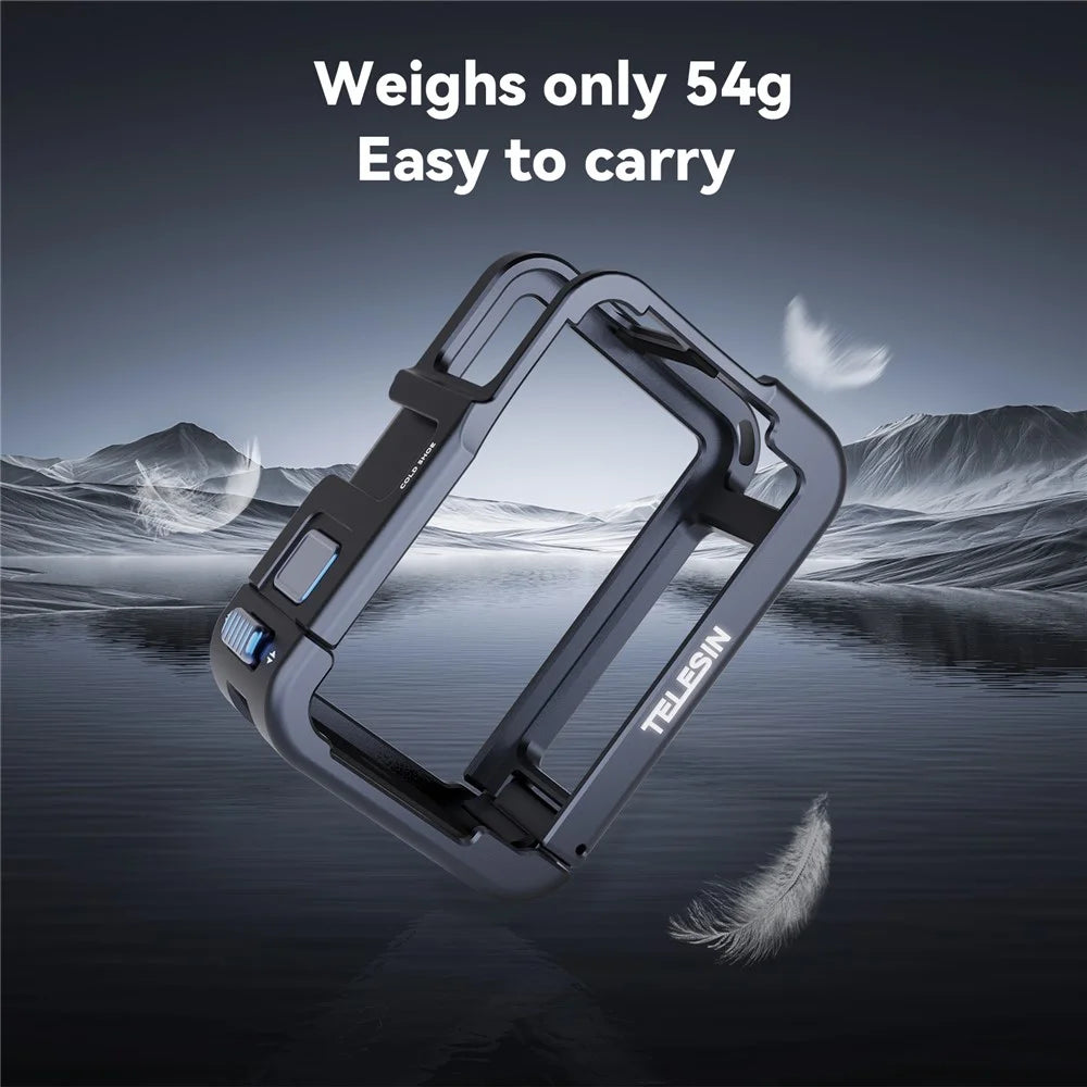 TELESIN S6-FMS-13-TDJ Metal Cage for DJI Osmo Action 5 Pro  /  4  /  3 Aluminum Alloy Frame Sports Camera Protective Housing - 7