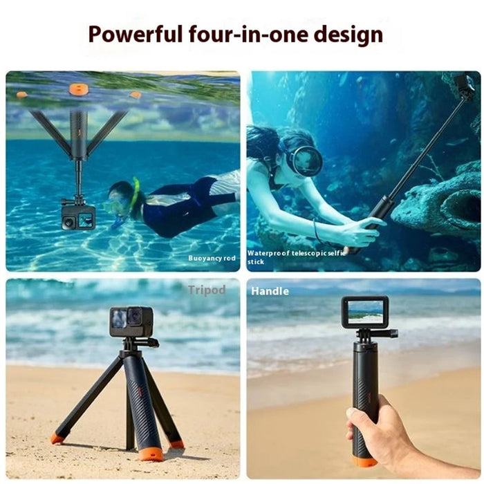 TELESIN S1-TSS-02 30m Underwater Buoyancy Rod Extendable Selfie Stick Tripod for Sports Camera Handheld Grip - 3