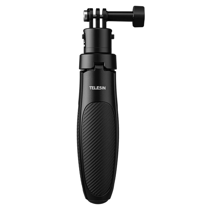 TELESIN S1-MNP-02 Mini Selfie Stick Extendable Aluminum Pole Ergonomic Grip Camera Tripod Stand - 4