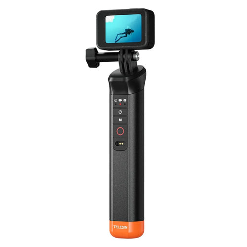 TELESIN S4-FHG-01-TGP For GoPro Hero 12 / 11 / 10 / 9 / 8 Buoyancy Rod Bluetooth-Compatible Underwater Remote Control - 1