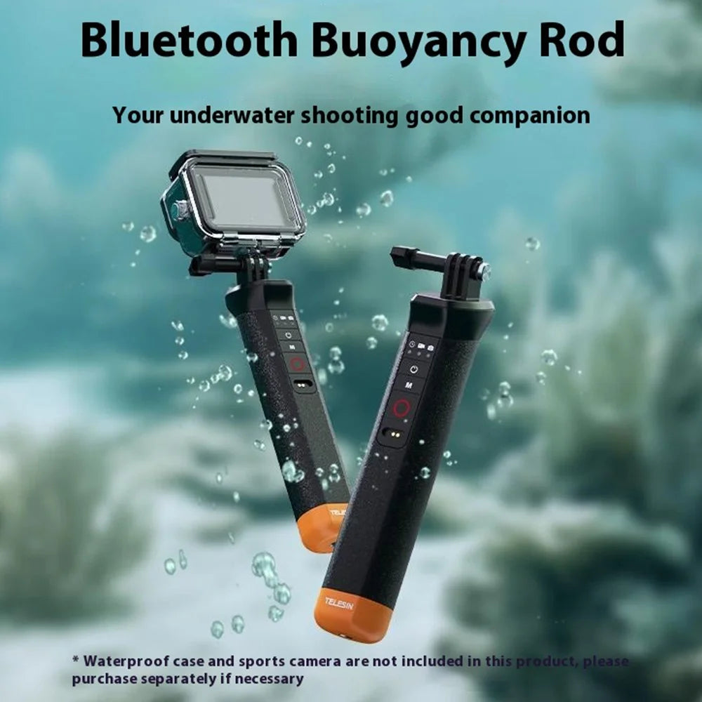 TELESIN S4-FHG-01-TGP For GoPro Hero 12 / 11 / 10 / 9 / 8 Buoyancy Rod Bluetooth-Compatible Underwater Remote Control - 6