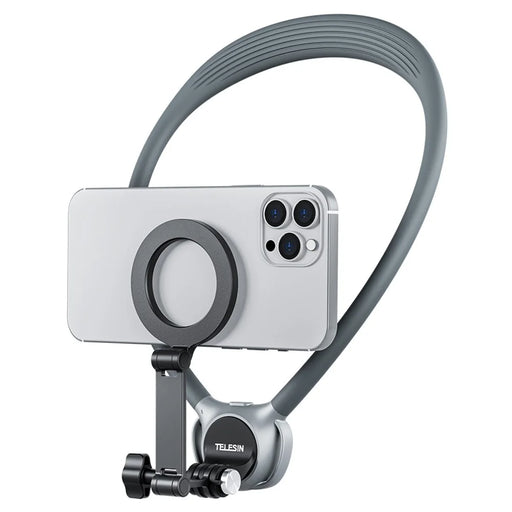 TELESIN SE2.0 P2-HNB-02-GY 2 in 1 Neck Mount Kit Action Cameras POV Filming Accessory Magnetic Phone Holder - 1