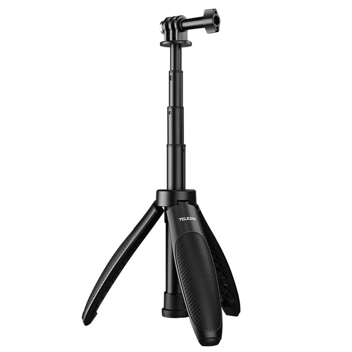 TELESIN S1-MNP-01 Mini Selfie Stick 2 In 1 15-40cm Extendable Aluminum Alloy Tripod Stand - 1