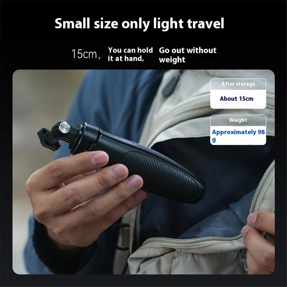 TELESIN S1-MNP-01 Mini Selfie Stick 2 In 1 15-40cm Extendable Aluminum Alloy Tripod Stand - 7
