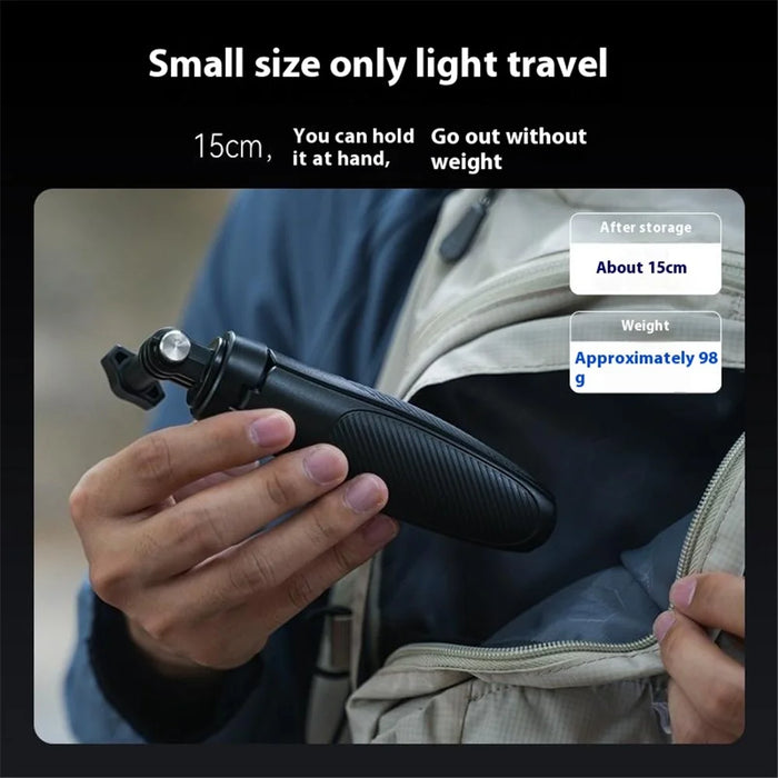 TELESIN S1-MNP-01 Mini Selfie Stick 2 In 1 15-40cm Extendable Aluminum Alloy Tripod Stand - 7