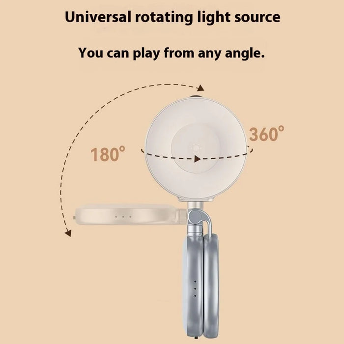 TELESIN S5-BGD-01 Phone Magnetic Beauty Fill Light Selfie Mirror Rotatable Pocket Light - 6