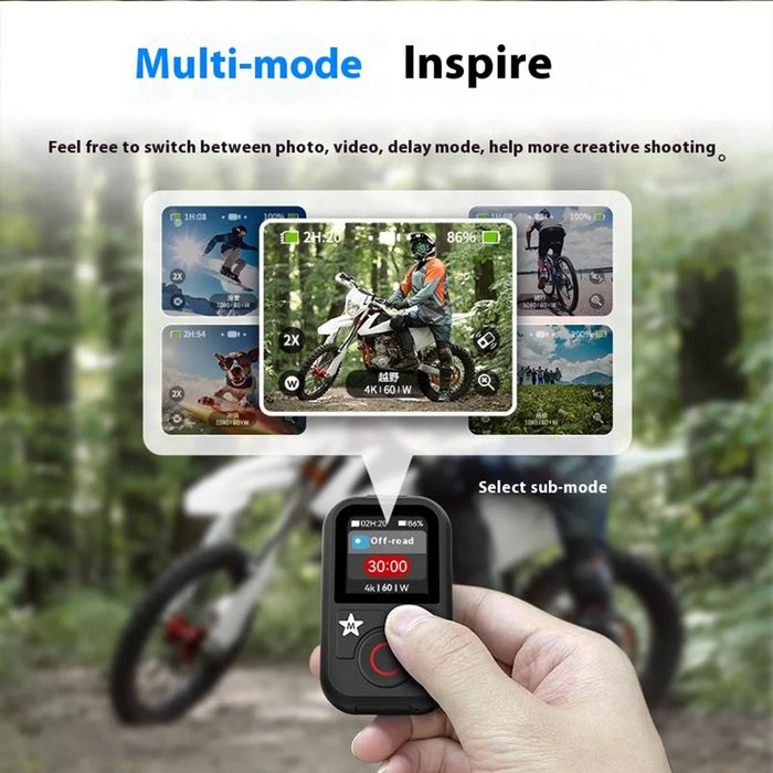 TELESIN S5-RMT-01-TGP For GoPro Hero 13 / 12 / 11 / 10 / 9 / 8 / GoPro MAX Remote Control Bluetooth-Compatible Color Screen Controller - 4