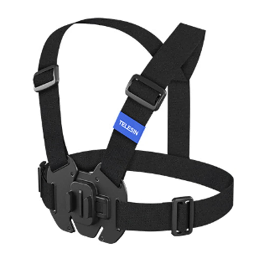 TELESIN S2-CGP-01 For DJI Osmo Action 4 / Insta360 X4 POV Chest Mount Vest Quick Release System Strap - 1