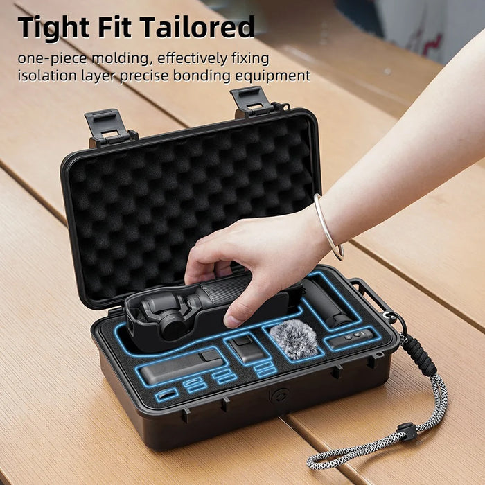 BRDRC Carrying Case for DJI Osmo Pocket 3 Portable Waterproof Hard Storage Bag - 4