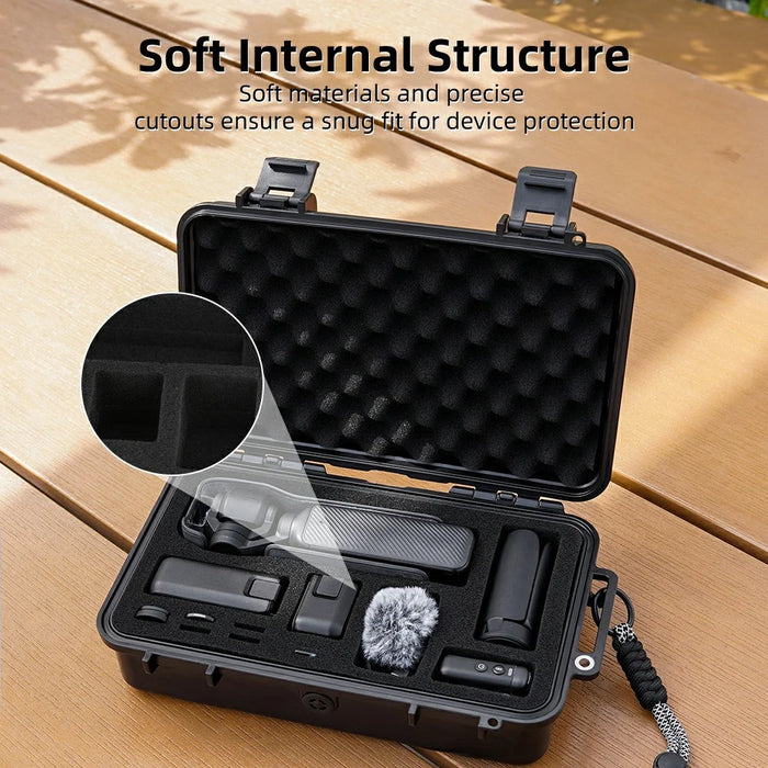BRDRC Carrying Case for DJI Osmo Pocket 3 Portable Waterproof Hard Storage Bag - 5