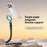 TELESIN P3-FM-01 Flexible Magnetic Phone Stand Monopods Mount Quick Release Cell Phone Holder - Black - 2