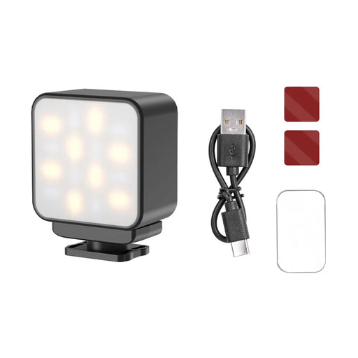 FLYMILE For DJI Osmo Pocket 3 Vlogging Camera 3 Color Temperatures Mini Magnetic Fill Light - Black - 1