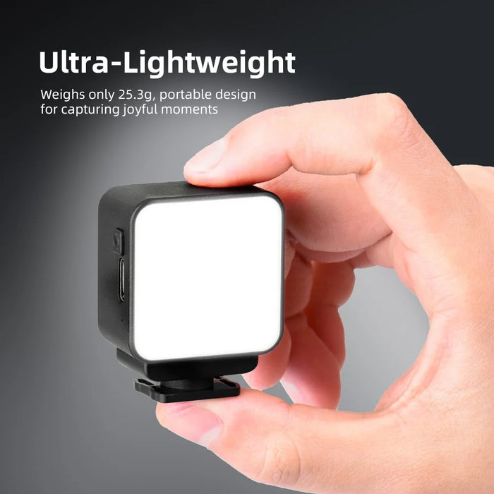 FLYMILE For DJI Osmo Pocket 3 Vlogging Camera 3 Color Temperatures Mini Magnetic Fill Light - Black - 7