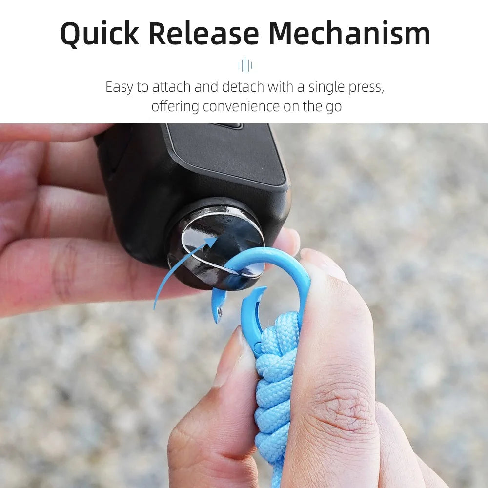 BRDRC For DJI Osmo Pocket 3 Wrist Strap Action Camera Anti-Lost Hand Strap - Black - 6