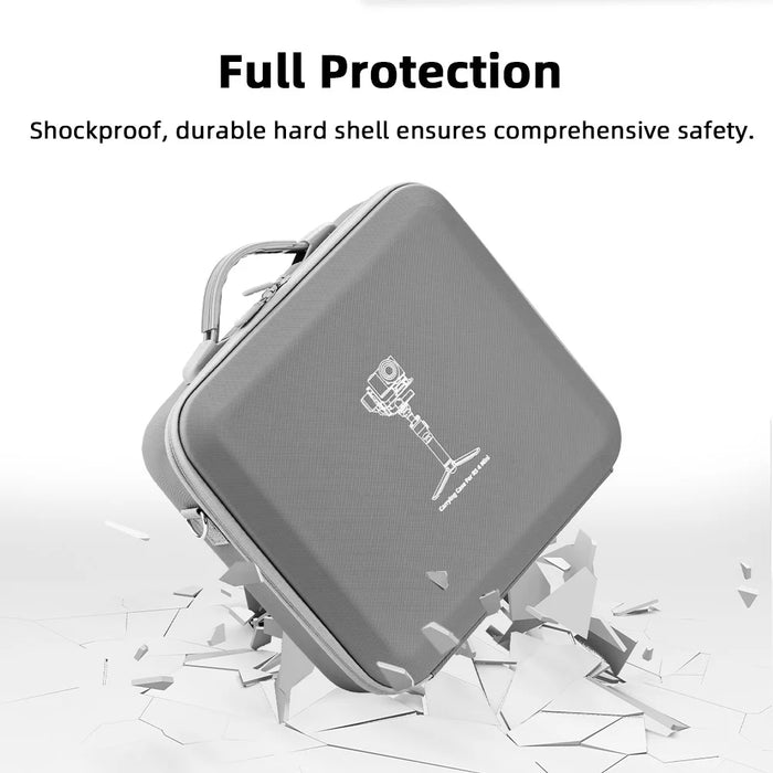 BRDRC For DJI RS 4 Mini Stabilizer Storage Bag Portable Shockproof Carrying Case with Mesh Pockets - 5