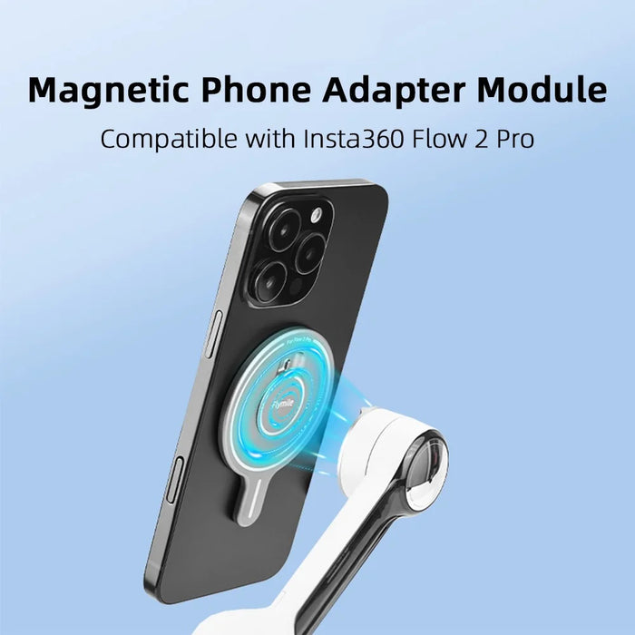 BRDRC Flymile For Insta360 Flow 2 Pro Gimbal Magnetic Adapter Module Aluminum Alloy Slim Stabilizer Mount - 3