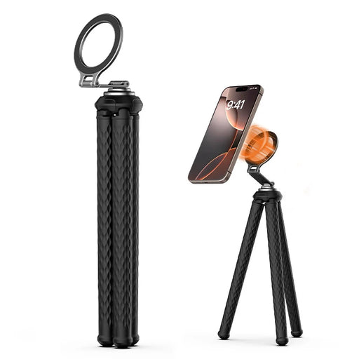 FLYMILE Magnetic Holder Flexible Octopus Tripod with 1 / 4 Interface for Sports Camera  /  Mobile Phone - 1