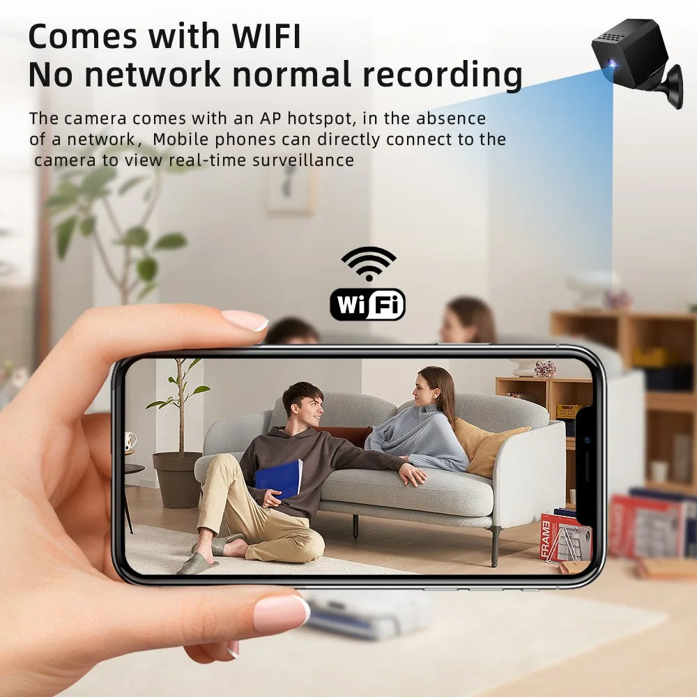 F1 Mini Security Camera Night Vision Surveillance Wireless Motion Detection Remote Viewing - 4