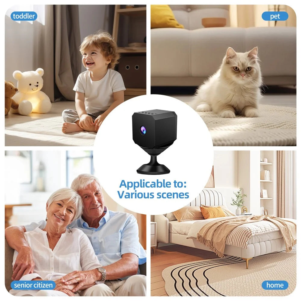 F1 Mini Security Camera Night Vision Surveillance Wireless Motion Detection Remote Viewing - 6
