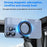 TELESIN P3-SUS-02 Aluminum Alloy Magnetic Car Mount Holder Suction Cup Dashboard Desk Stand - 6