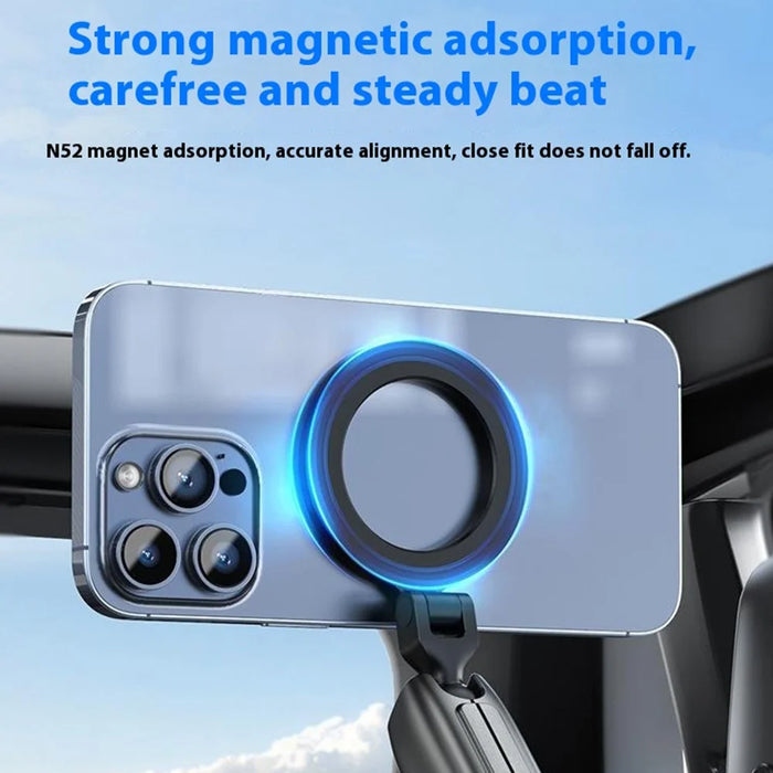 TELESIN P3-SUS-02 Aluminum Alloy Magnetic Car Mount Holder Suction Cup Dashboard Desk Stand - 6