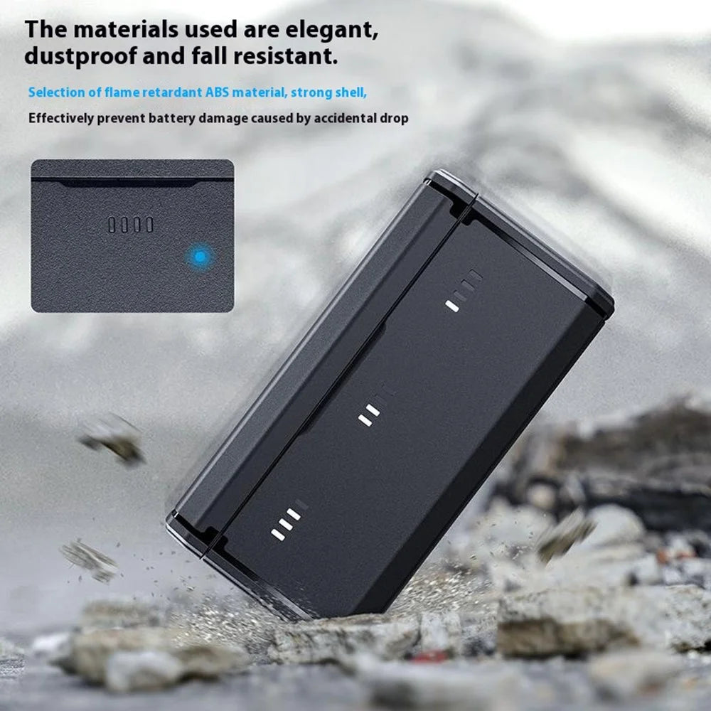 TELESIN S0-BCG-11-TGP For GoPro Hero 13 Portable Charging Case 3-Slot Battery Charger with TF Card Storage - 5