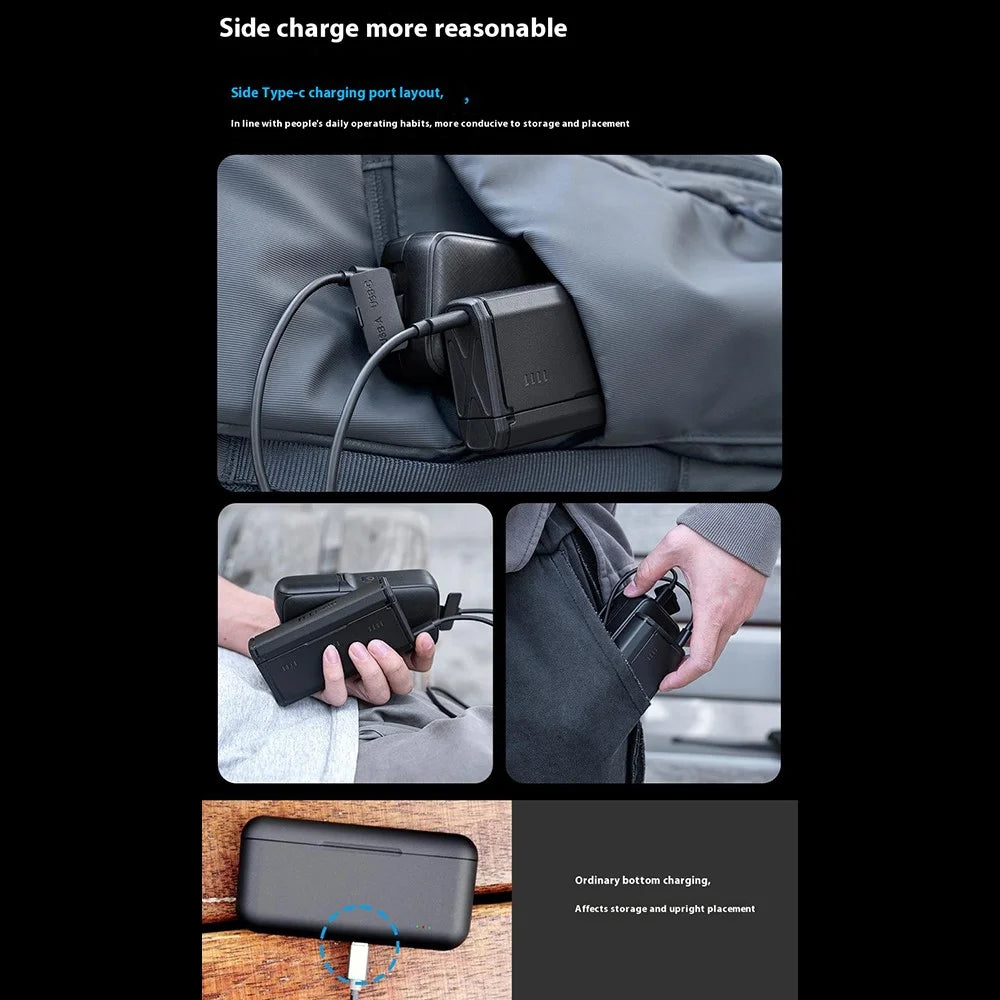 TELESIN S0-BCG-11-TGP For GoPro Hero 13 Portable Charging Case 3-Slot Battery Charger with TF Card Storage - 7