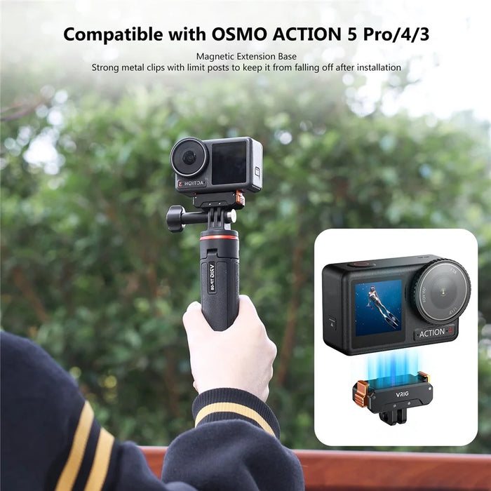 VRIG Foldable Base Mount For DJI Osmo Action 5 Pro / 4 3 , Quick Release Plate with 1 / 4 Thread - 7