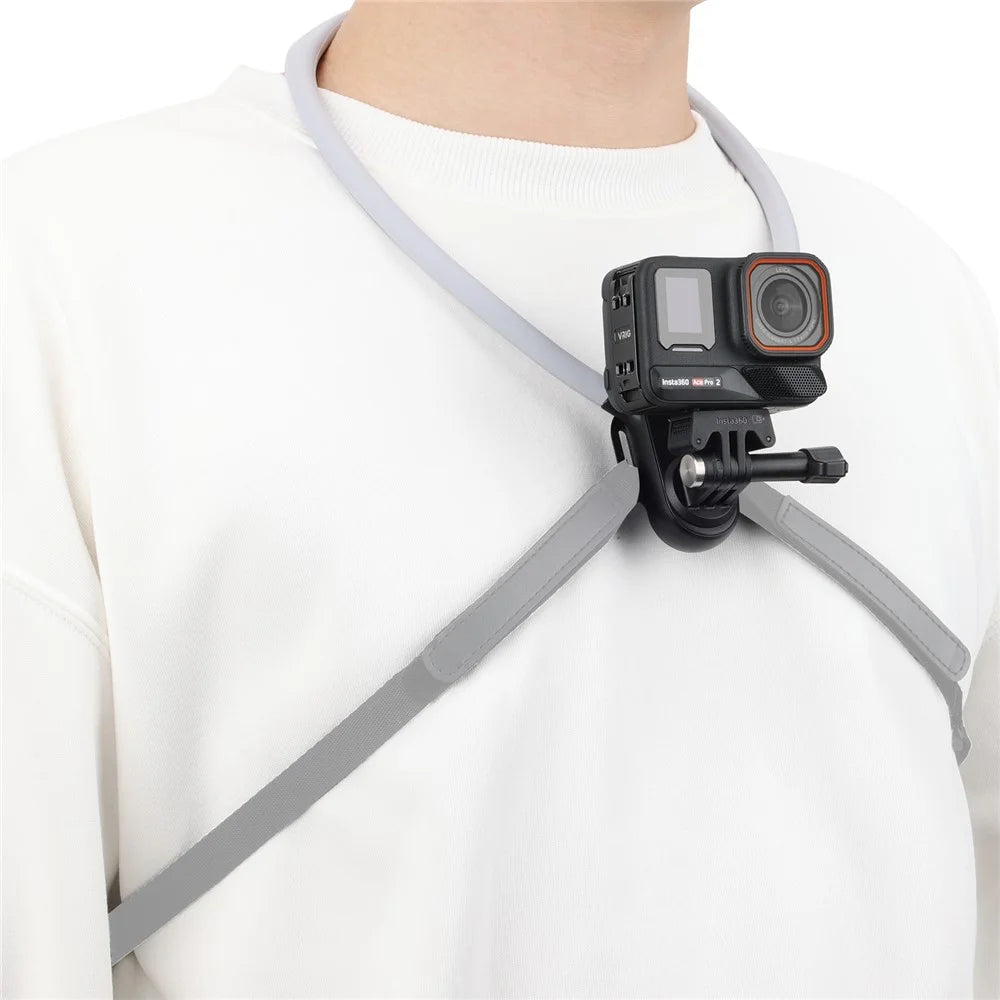 VRIG AC-01 SE POV Neck Mount Bracket with Strap  /  90 Degree Rotation Flexible Arm - 3