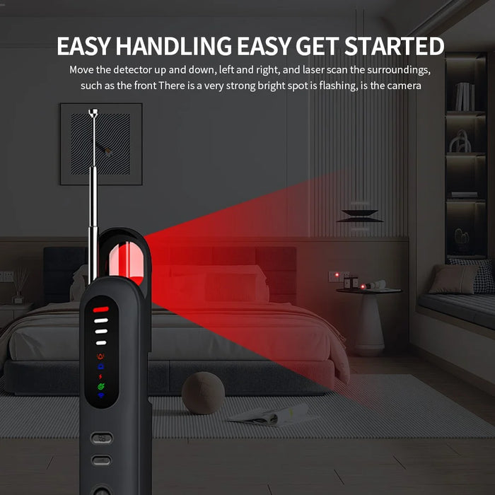 T06 Hidden Camera Detector IR Wireless Scanner for Hotels Anti Spy Device Multifunctional Detector GPS WiFi Finder - 3
