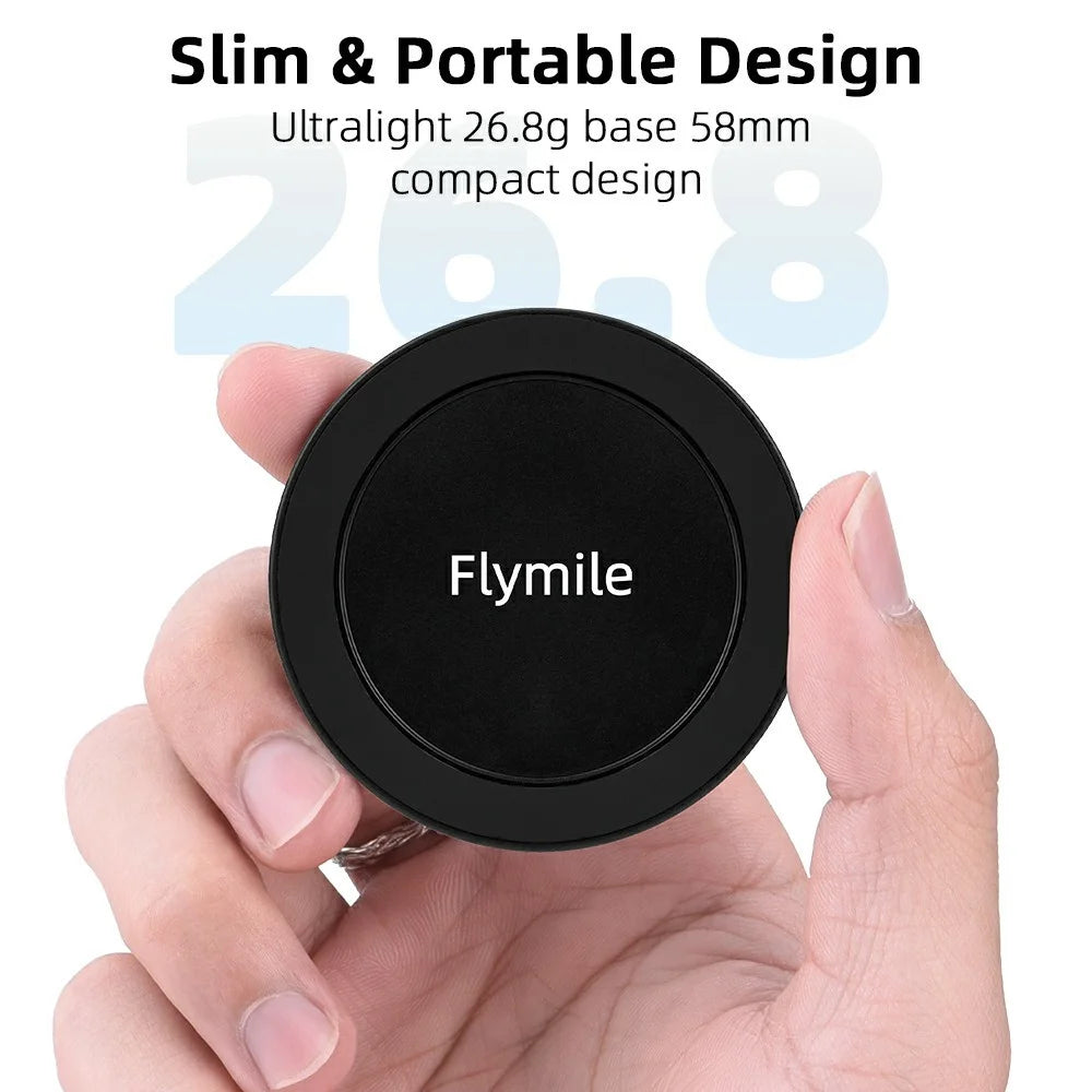 FLYMILE Magsafe-Compatible 1 / 4 Arri Mount Magnetic Base Ultralight Portable Phone Holder for Tripod Gimbal - 3