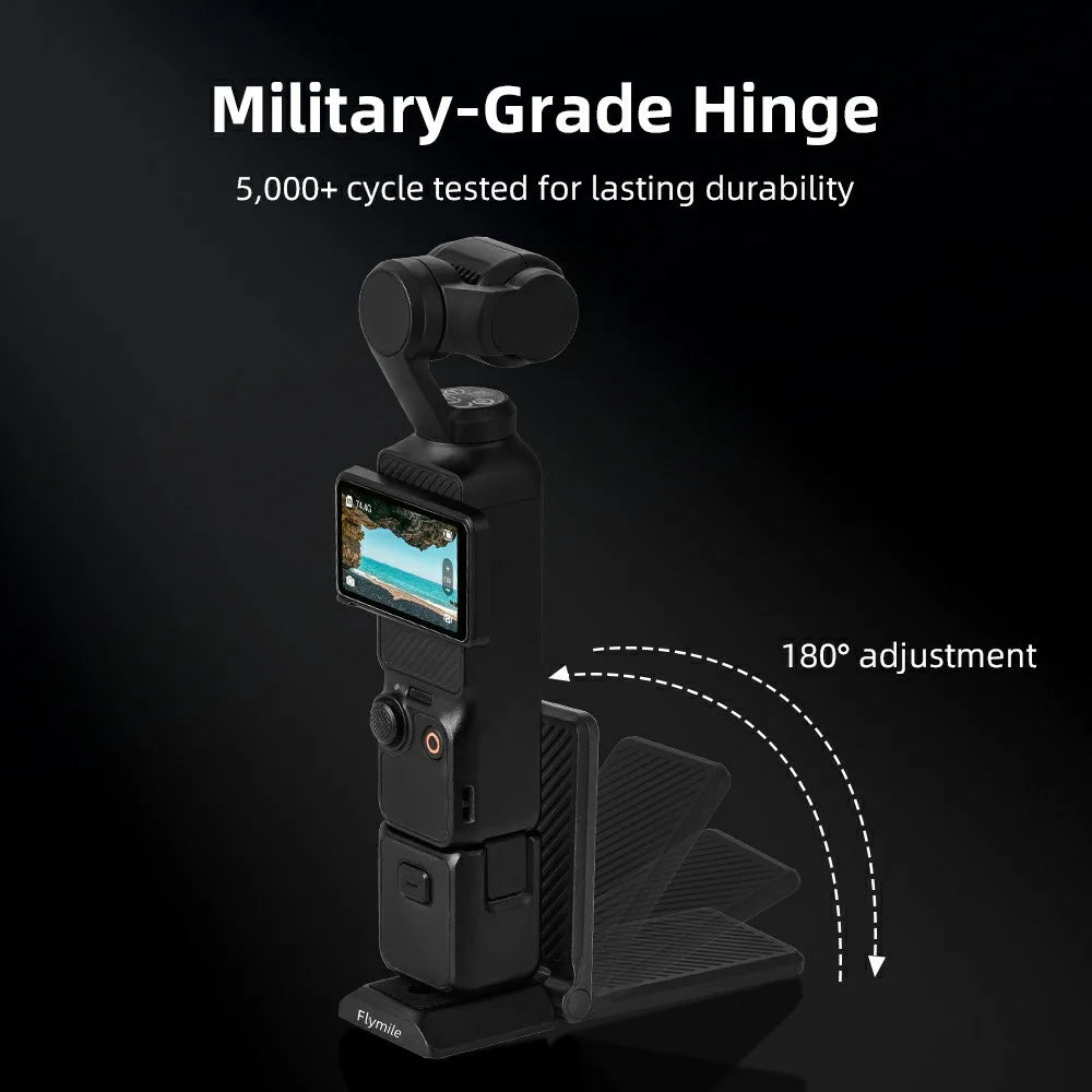 FLYMILE Action Camera Magnetic Foldable Mount Handle Grip Adjustable Angle Desktop Stand for Outdoor / Indoor - 6