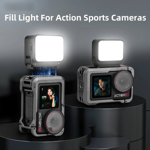 FLYMILE Action Camera Fill Light for DJI Osmo Pocket 3 Photography Lighting IPX4 Waterproof Magnetic Mount - 2